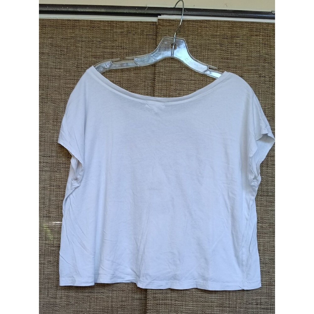 I Love H81 White Boxy Cropped Cotton Tee Shirt - Picture 4 of 4